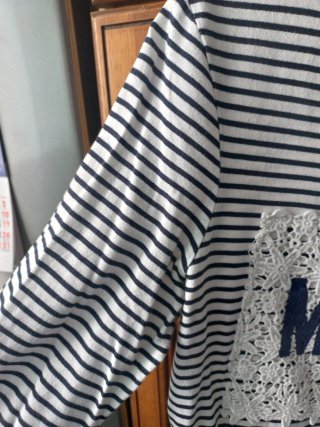 Camiseta rayas mujer manga larga