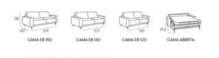 SOFÁ CAMA ITALIANO SNT FAINA.