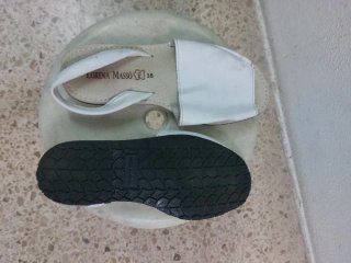 Sandalias planas LORENA MASSO blancas T.38