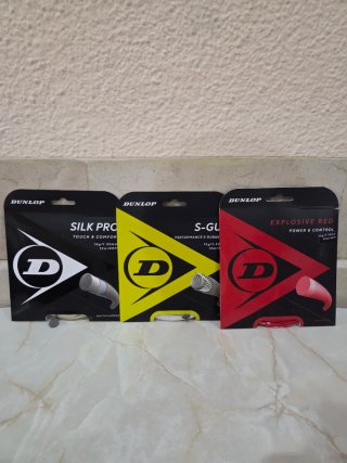 Cordajes Tenis Dunlop Silk Pro, S-Gut, Explosive R