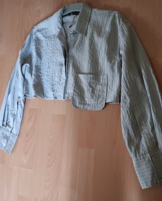 Camisa Zara Gris Talla S