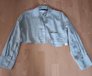 Camisa Zara Gris Talla S