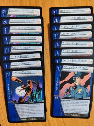 Marvel VS System CCG lotto carte MOR + 3 Foil