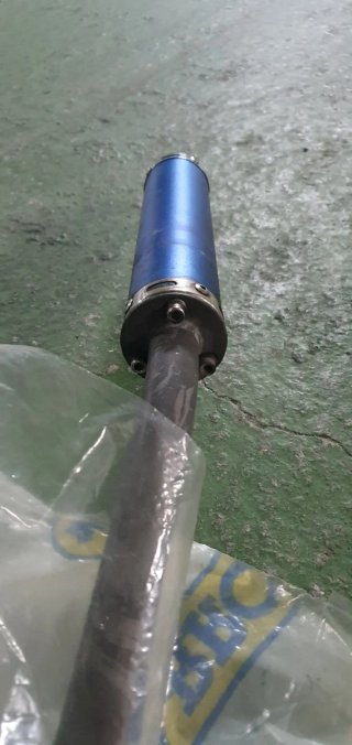 Silenciador escape moto