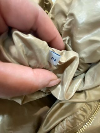 Moncler Piumino Donna Taglia 2 Marrone