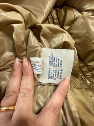 Moncler Piumino Donna Taglia 2 Marrone