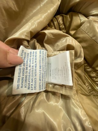 Moncler Piumino Donna Taglia 2 Marrone