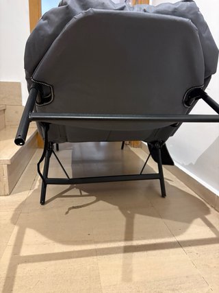 Hamaca Plegable Tela Gris
