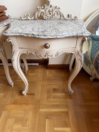Dormitorio Antigüedad Beige y Gris