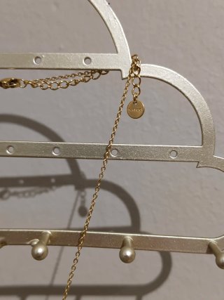 Collar Mira Mira Acero Inoxidable Circonita Grande