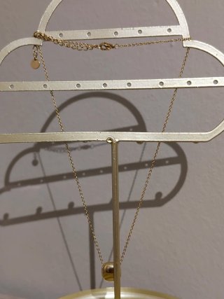 Collar Mira Mira Acero Inoxidable Circonita Grande