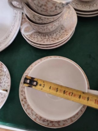 Juego de 2 Tazas de Café, 2 de Te y 2 de Desayuno