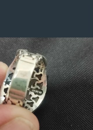 Anillo Plata Ley 925 Estilo Otomano Hombre