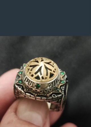 Anillo Plata Ley 925 Estilo Otomano Hombre