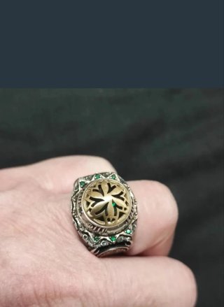 Anillo Plata Ley 925 Estilo Otomano Hombre