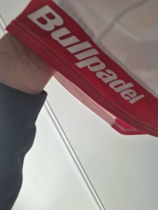 Camiseta Bullpadel Mujer Blanca y Roja