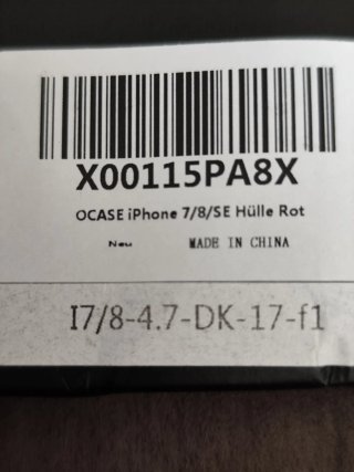 Funda de piel OCASE para móvil.