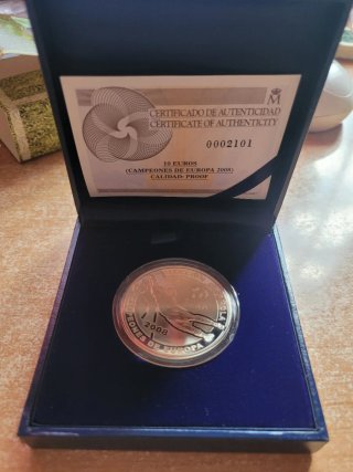 Moneda 10€ Plata Campeones Europa 2008