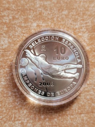 Moneda 10€ Plata Campeones Europa 2008