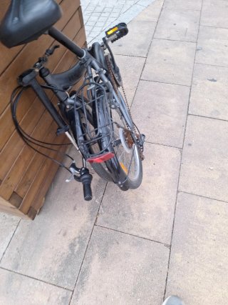 Bicicleta Plegable Gris