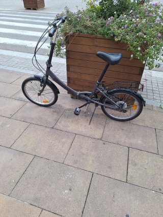Bicicleta Plegable Gris