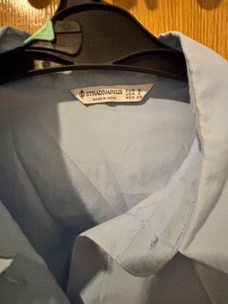 Camisa Stradivarius azul talla S