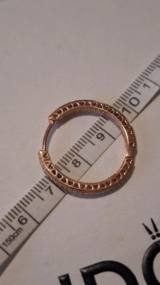 Pendientes Aro Pandora rosa