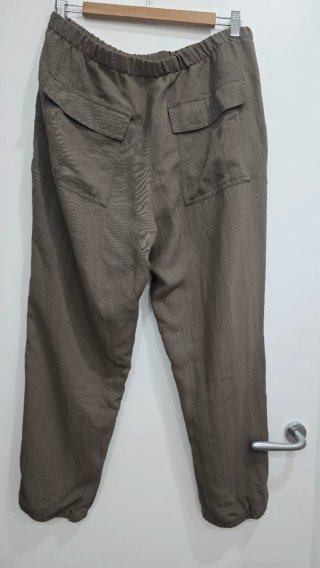 Pantalón ancho Zara Talla L Verde Oliva