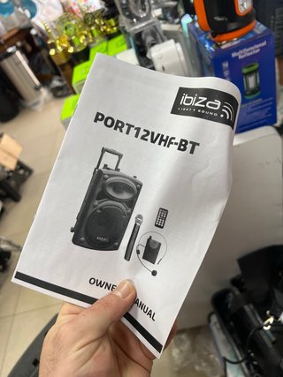 Altavoz Ibiza PORT12VHF-BT 12 700W
