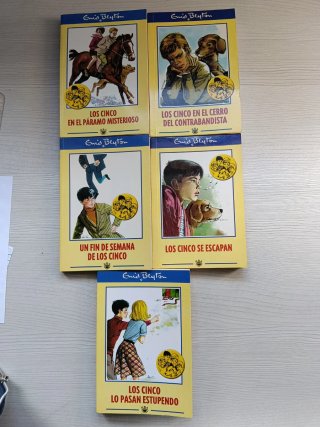 Lote libros de Los Cinco