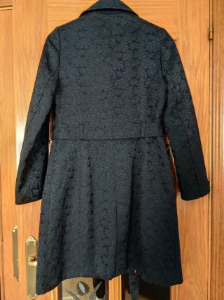Abrigo negro talla 38