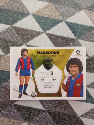 Cromo Maradona LaLiga 1982-1993