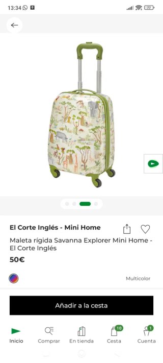 Valigia per bambini El Corte Inglés Savanna Explorer