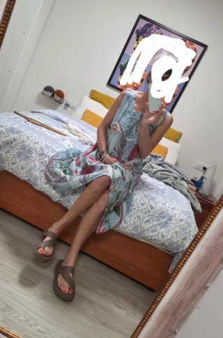 Vestido lino Italiano. 100x100 lino.M/L