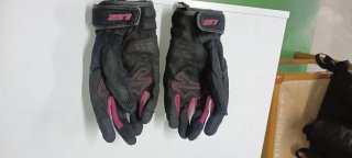 Guantes Moto LS2 Negro y Rosa
