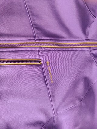 Cortavientos niña morado con detalles