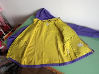 Cortavientos niña morado con detalles