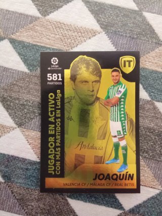 Cromo Joaquín LaLiga Santander 581 Partidos