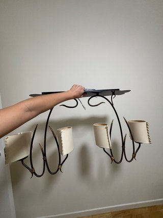 Lampara araña metal