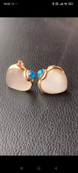 Lote 3 pares pendientes clips vintage
