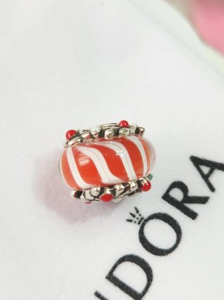 Charm Pandora Caramelo Cristal de Murano
