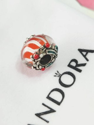 Charm Pandora Caramelo Cristal de Murano