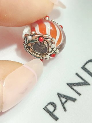 Charm Pandora Caramelo Cristal de Murano