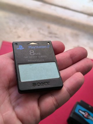 Lote Accesorios PS2: Mando, Memory Card, Adaptador