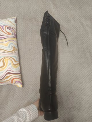 Botas altas piel mujer talla 41 calavera