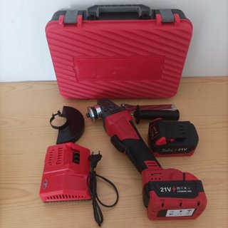 Radial Amoladora de batería con dos baterías