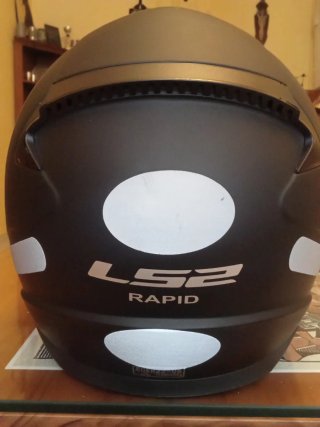 Casco LS2 Rapid Negro Mate talla XS.