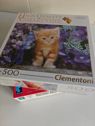 2 Puzzles: Perros Selfies y Gatito High Quality