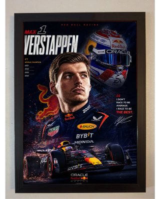Quadro Max Verstappen Red Bull Racing Poster