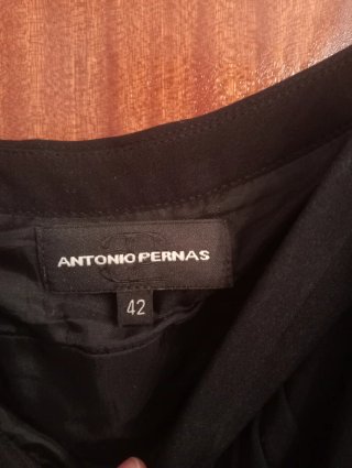 Vestido fiesta Antonio Pernas T.42 Negro